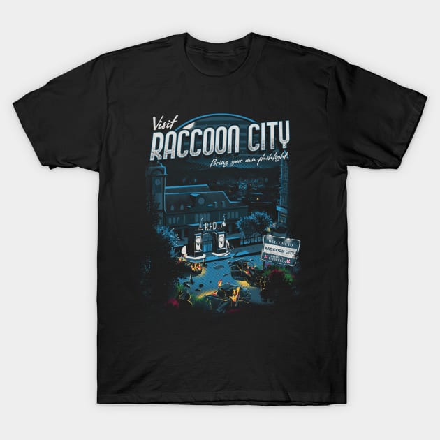 Visit Raccoon City T-Shirt by rustenico